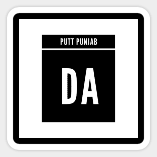 Putt Punjab Da Sticker